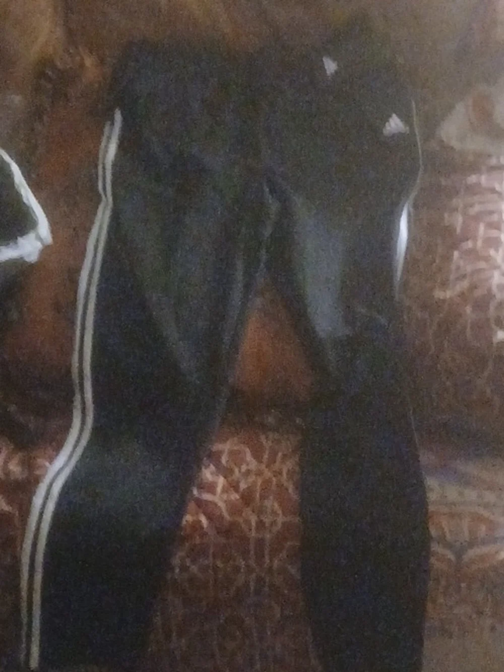 adidas Men's Track Pants Black & White Medium NWT